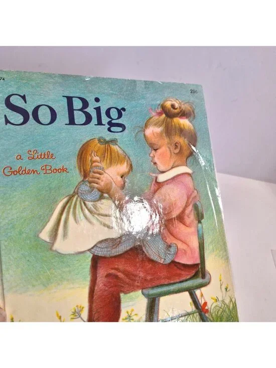 So Big 1968 A Little Golden Book Esther Wilkin Vintage - Picture 4 of 14